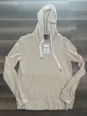 Womens Lightweight Hooded Pullover Sweater - Beige